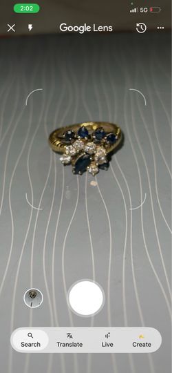 18k marquis floral cluster gold ring (6.90g)