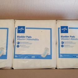 Case Medline Bladder Pads 9 Bags (Qty16) 144 Pads