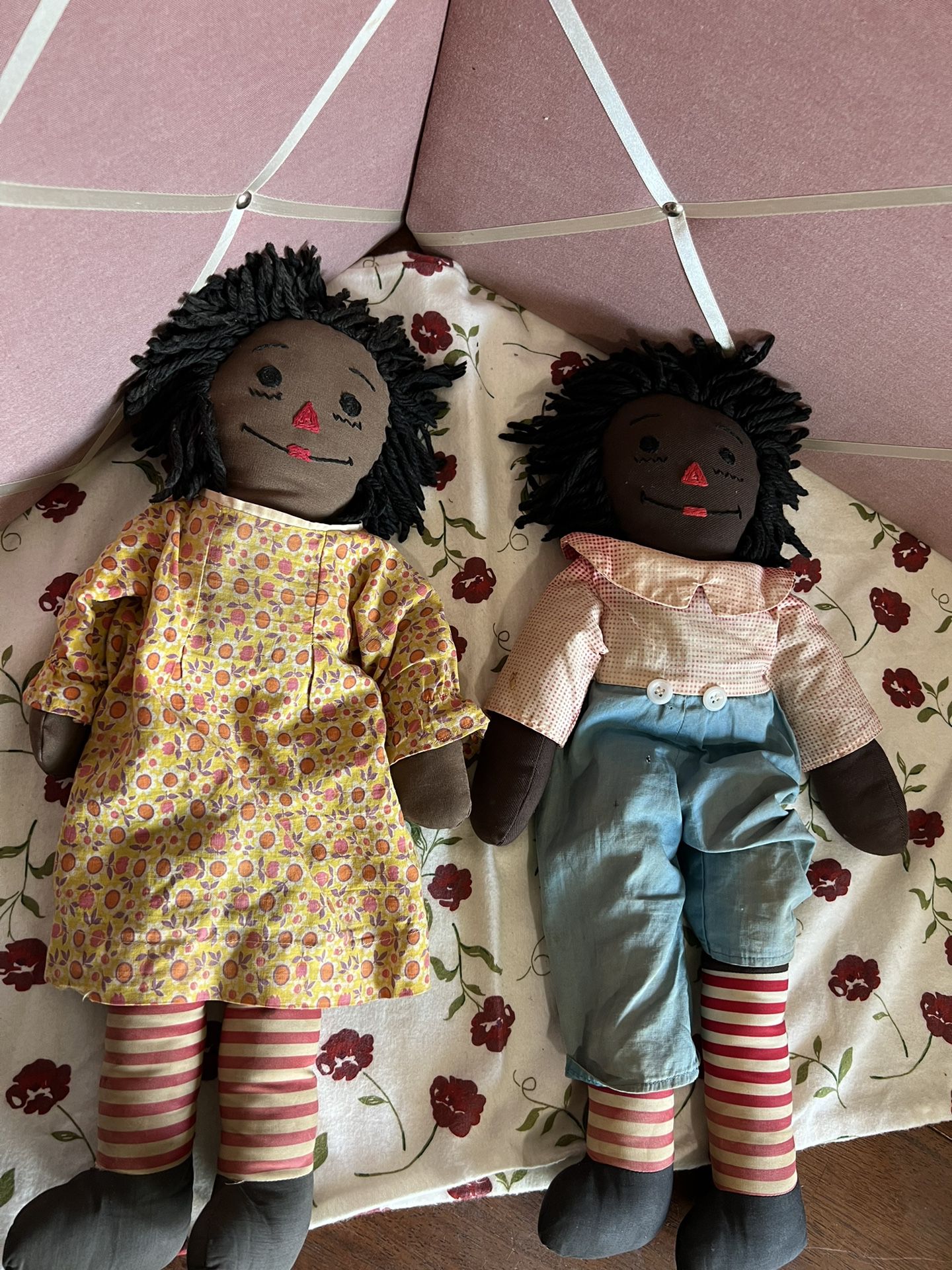 African-American Raggedy Ann, And Andy Dolls