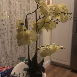 Tall Faux Orchid Plant 