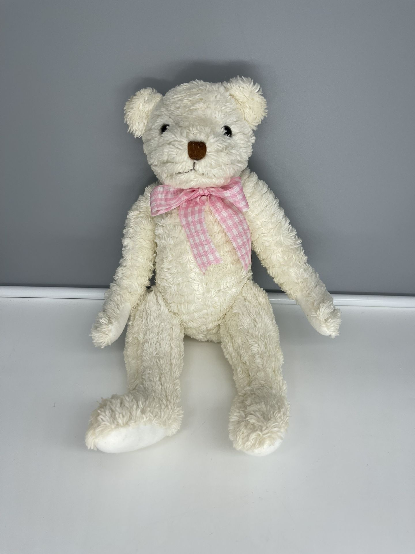 1997 Wishpets Teddy Bear MEG Plush Stuffed Animal Displayed Only - Vintage Rare