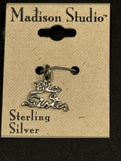 Sterling Silver Big Sister charm/pendant. Marked .925