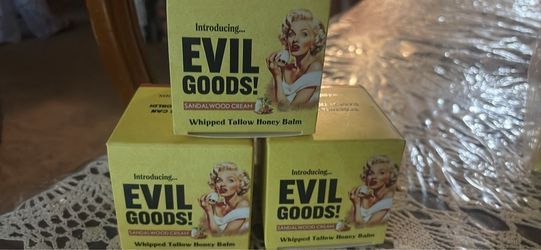 Evil Goods Sandalwood Whipped Tallow Honey Balm x3