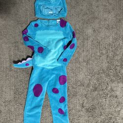 Disney Monsters Inc. / University Sulley Halloween Costume Size Large 4 - 6 Years Old