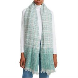 Steve Madden Ombre Tweed Boucle Scarf 