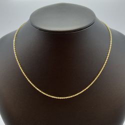 14K Gold Rope Chain. 