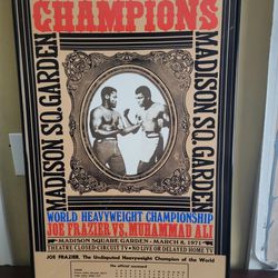 Muhammad Ali VS Joe Frazier Framed Poster 28x18 