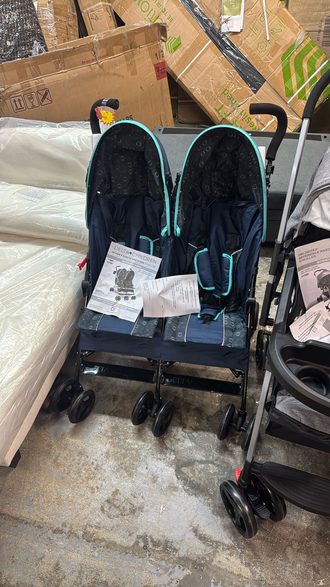 Double Stroller By Delta New