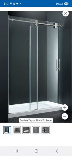 OVE Decors Orlando OWS-602 shower door.Dimensions: 58.19" x 78.74" x 0.39" (1478mm x 2000mm x 10mm).Glass Type: 10mm (0.39") thick tempered glass