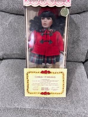 Keepsake Memories Genuine Fine Bisque Porcelain Doll