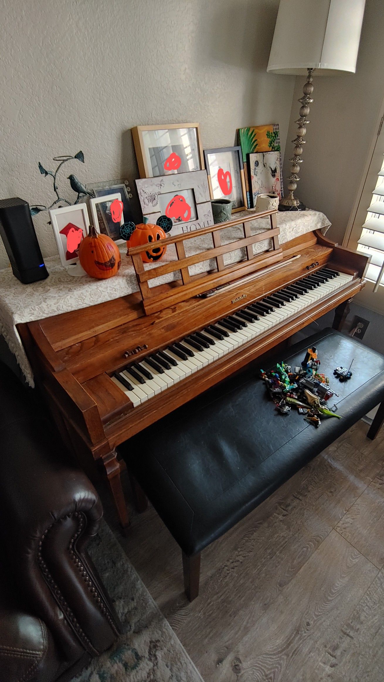 Classic, well maintained, upright Baldwin piano for Free