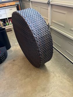 Wicker Ottoman