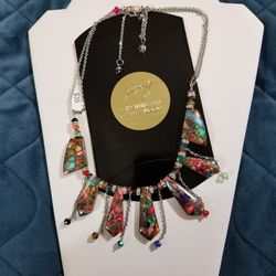 Handmade Wire Art Sediment Jasper Necklace