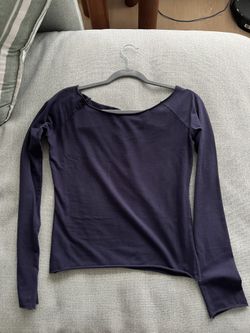 Brandy navy off shoulder top 