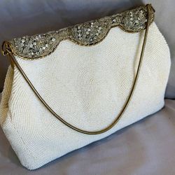 Vintage Evening Clutch Bag By Josef, Hand Beaded in France