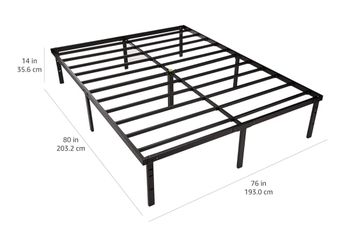 King size bed frame (metal)