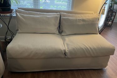 Modern High Quality Westwood Furniture(Brand)-Custom Furniture Expressions(Collection)Loveseat-Linen