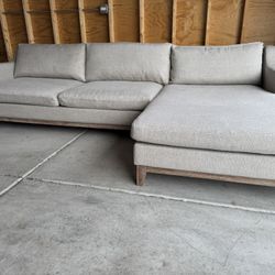 Walter E. Smithe Sectional Salted Oak