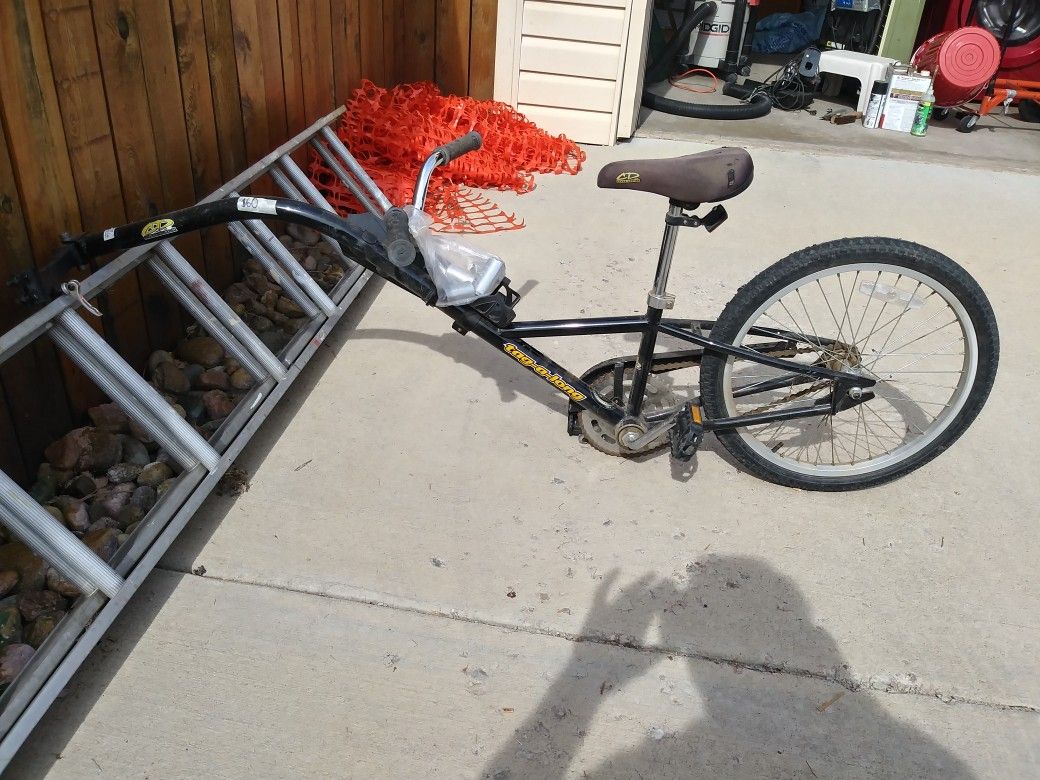 Tag a long trailer bike