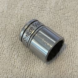 Snap-on 5/8" 12 Point Chrome Shallow Socket 3/8" Drive F201