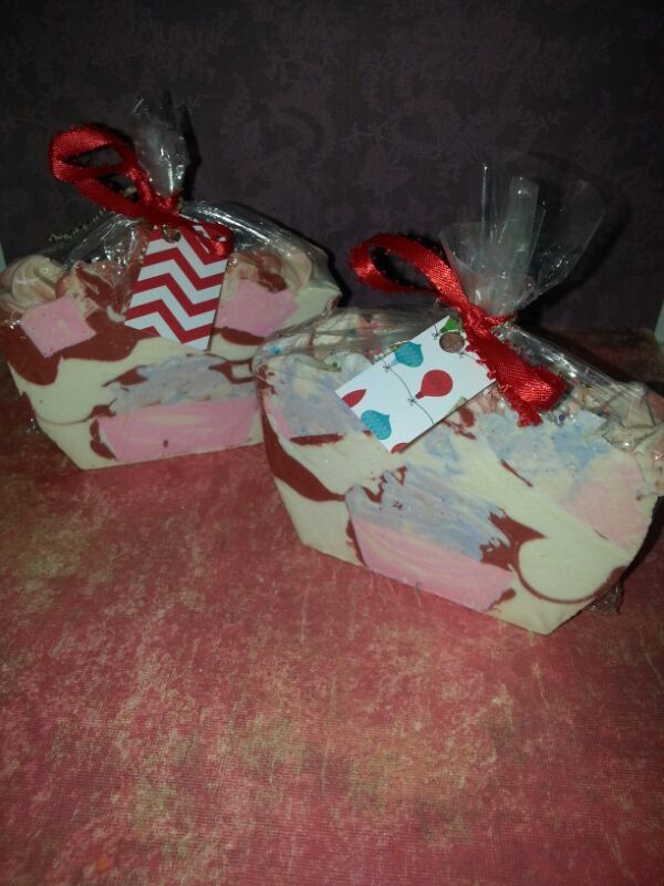 Cupcake xmas soaps