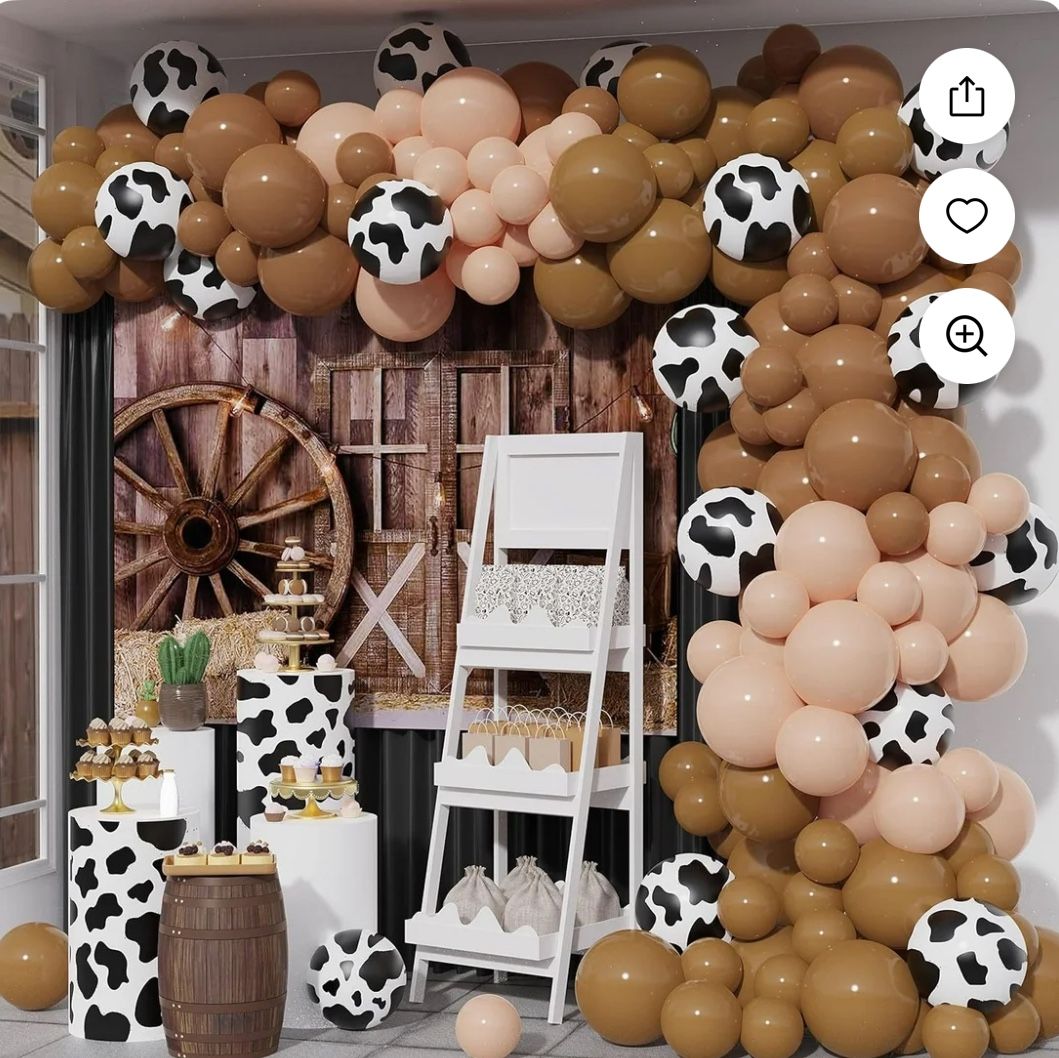 Cow Balloons Arch Kit New