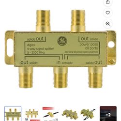 Digital four way COAX splitter