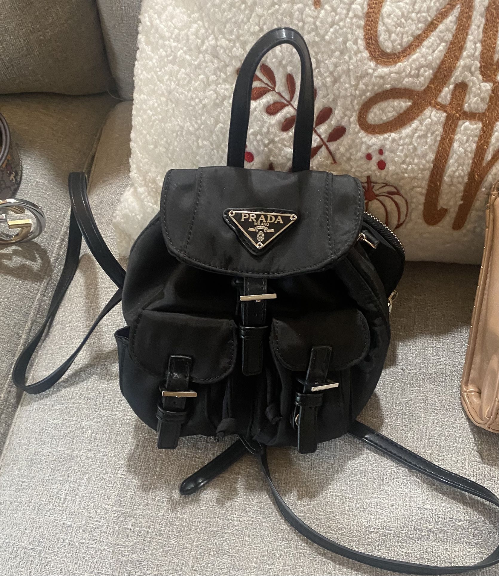 Small Backpack / Black Backpack / Nylon Backpack