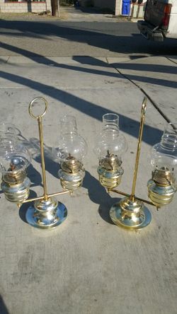Vintage oil lamps