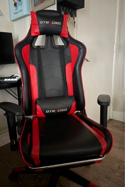 GTRacing Gaming Chair Black and Red