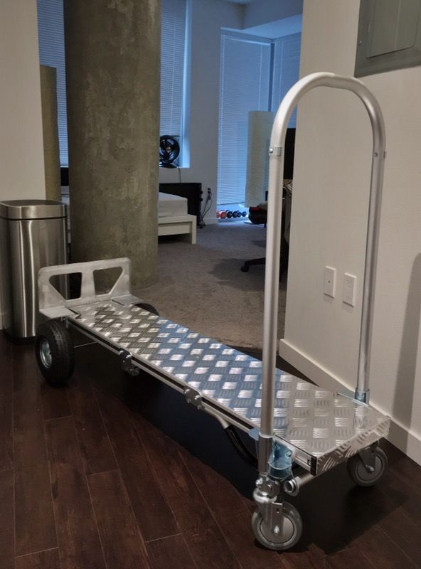 Uline H-1364 convertible hand truck with platform deck