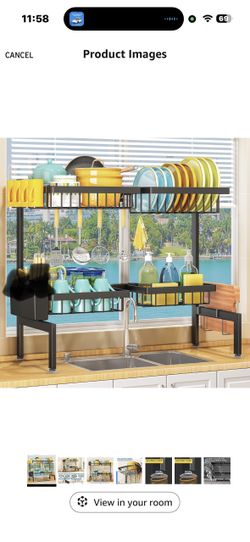 New Open Box *READ Over The Sink Dish Drying Rack,fits All (from 24.8" to 35.4")