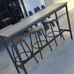 Bar Table And 3 Stools