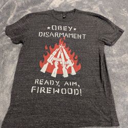 Obey Men's Medium Heather Gray Shirt 