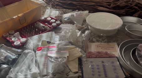 HUGE Lot of Brand New Wilton Cake Decorating Items Cake Pans and More