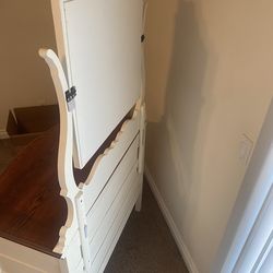 Old Solid Wood Vanity Dresser