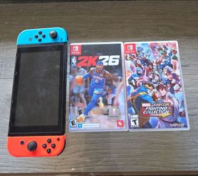 Nintendo Switch with games