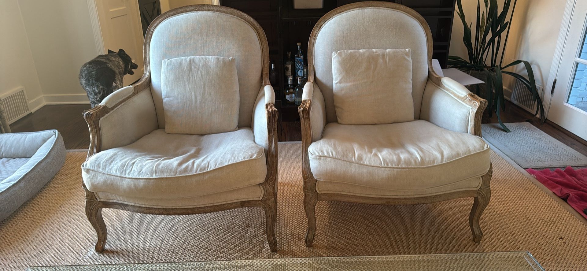 Restoration Hardware Wingback Chairs