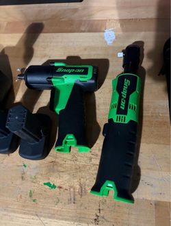 Snap-on impact wrench and ratchet