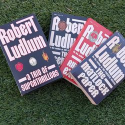 Vintage Robert Ludlum Box Set A Trio of Superthrillers Dell Paperbacks 1st Print