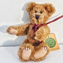 Vintage BOYDS BEAR plush Teddy Bear YORK by 8" X 4" 1999