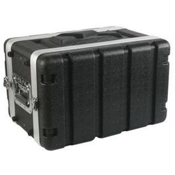 Rack Case 6U Space SHALLOW 8 Inch Deep shell, DJ, Light Weight 19" Std w Screws