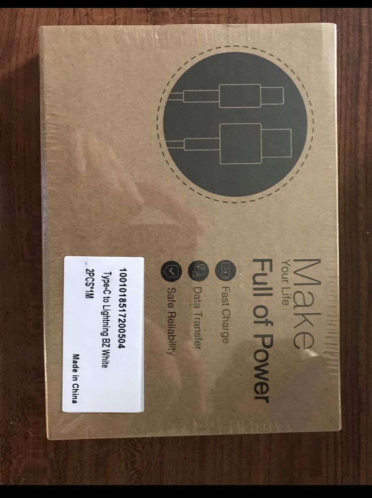 USB C to Lightning cables 2-pack