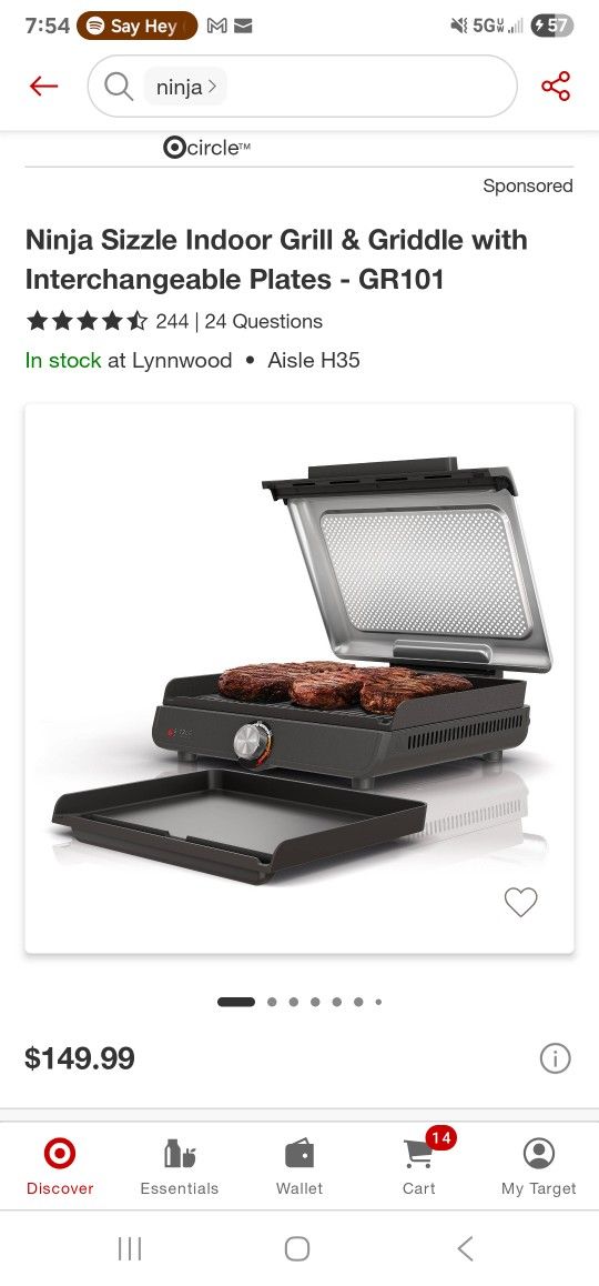 Ninja Sizzle Griddle