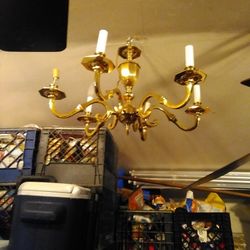 For Brass Chandeliers Take All $60
