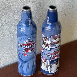 2010 MLB All-Star Game (2x) Limited Edition Commemorative Aluminum Pepsi Bottle -  6 Player Photo / All-Star Logo