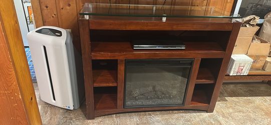 Fireplace tv stand