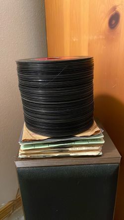 104 mostly pop 45 RPM records