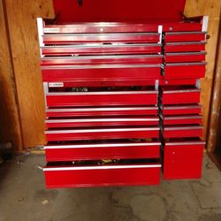 
U.S. GENERAL 56 in. Roller Cabinet, And Top Chest,