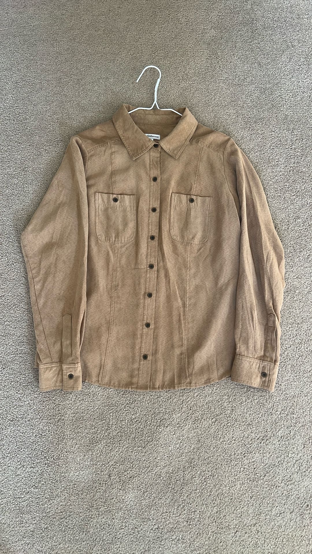 Croft & Barrow Moleskin Top – Women’s Medium – Camel Color – $5